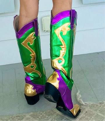 Mardi Gras Boots